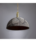 Kauri Ceiling Lamp Ceramic Black Clay 37cm