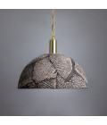 Kauri Ceiling Lamp Ceramic Black Clay 37cm
