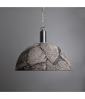 Kauri Ceiling Lamp Ceramic Black Clay 37cm