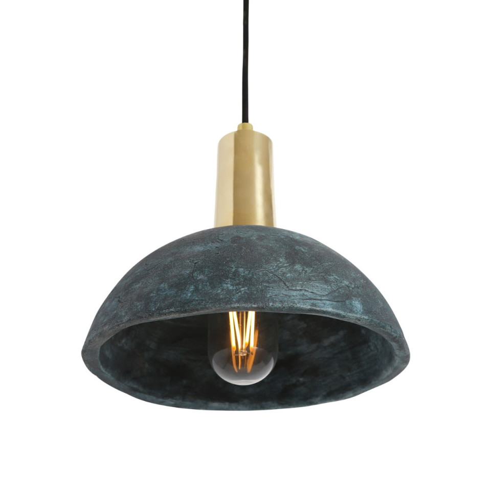 Kauri Ceiling Lamp Ceramic Blue Earth 20cm