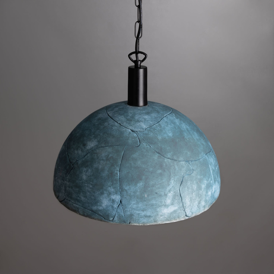 Kauri Ceiling Lamp Ceramic Blue Earth 37cm