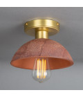 Kauri flush fitting Light Ceramic Red Iron 20cm