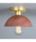 Kauri flush fitting Light Ceramic Red Iron 20cm