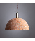 Kauri Ceiling Lamp Ceramic Red Iron 37cm