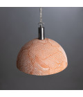 Kauri Ceiling Lamp Ceramic Red Iron 37cm