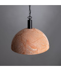 Kauri Ceiling Lamp Ceramic Red Iron 37cm
