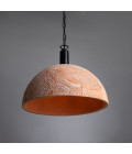 Kauri Ceiling Lamp Ceramic Red Iron 37cm