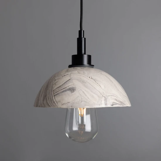 Kingii badrumstaklampa keramik svart/vit 20cm IP44