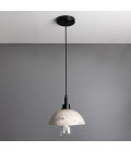 Kingii Bathroom Ceiling Lamp Ceramic Black/White 20cm IP44