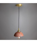 Kingii badrumstaklampa keramik röd järn 20cm IP44