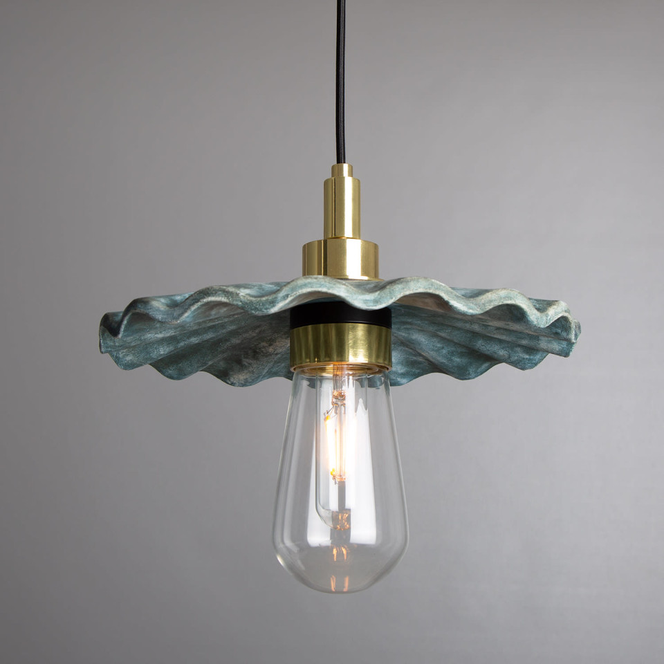 Kirhii Bathroom Ceiling Lamp Ceramic Blue Earth 27cm IP44