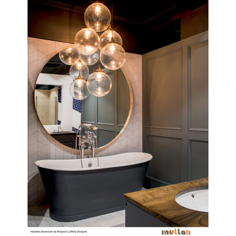 Laguna Bathroom Ceiling Lamp Clear 35cm IP44