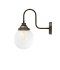 Laguna Swan Neck Bathroom Wall Lamp Clear 40cm IP44