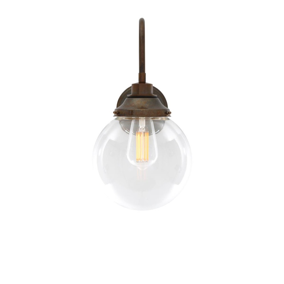 Laguna Swan Neck Bathroom Wall Lamp Clear 40cm IP44