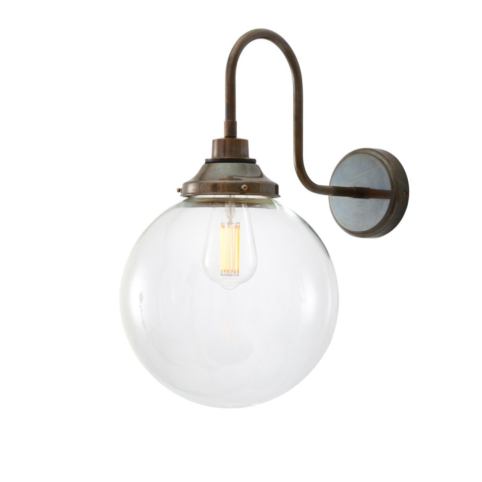 Laguna Swan Neck Bathroom Wall Lamp Clear 45cm IP44