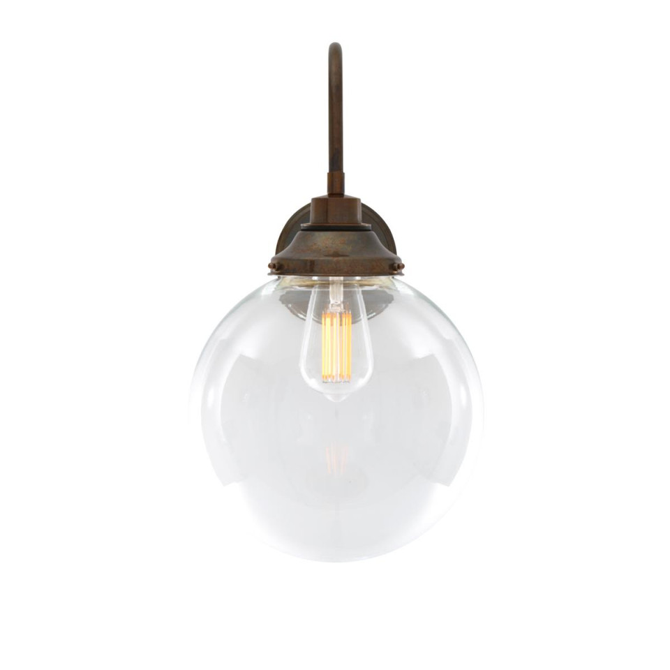 Laguna Swan Neck Bathroom Wall Lamp Clear 45cm IP44
