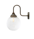 Laguna Swan Neck Bathroom Wall Lamp Clear 45cm IP44