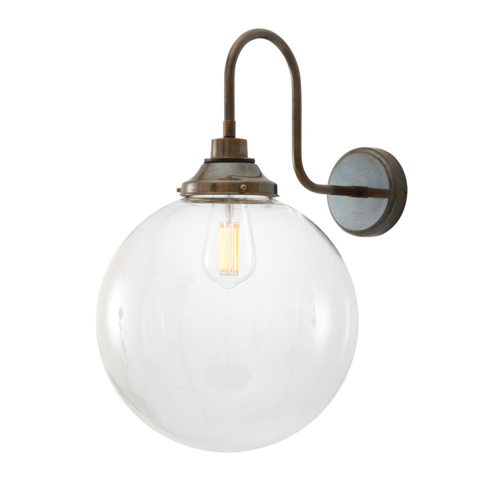 Laguna svanhalsade badrumsvägglampa klar 50cm IP44