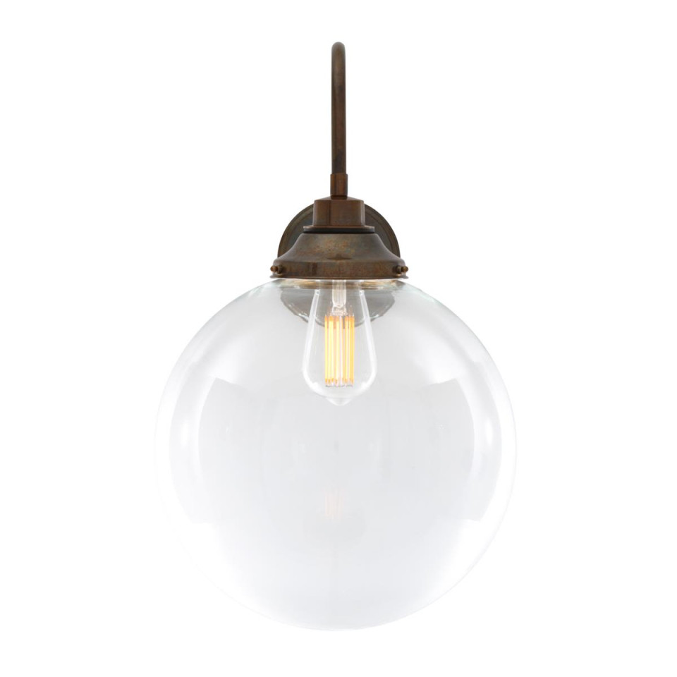 Laguna svanhalsade badrumsvägglampa klar 50cm IP44