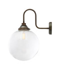 Laguna svanhalsade badrumsvägglampa klar 50cm IP44