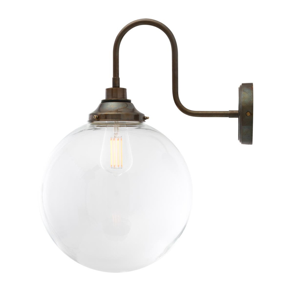 Laguna svanhalsade badrumsvägglampa klar 50cm IP44