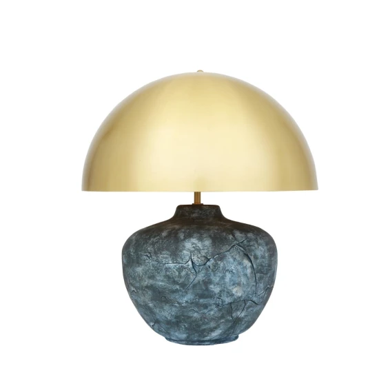 Lawson Table Lamp Ceramic Blue Earth 47cm