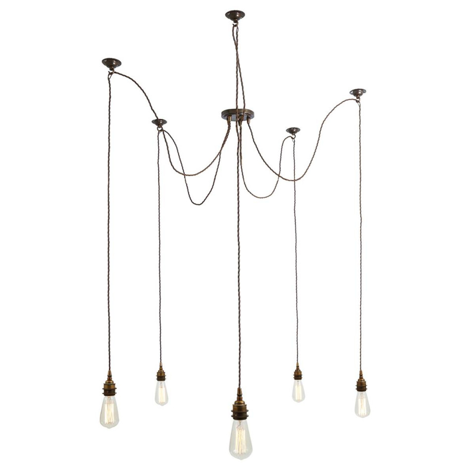 Lome Cluster Ceiling Lamp Brass 5cm