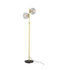 Madison golvlampa klar/frostad/rökt 154cm