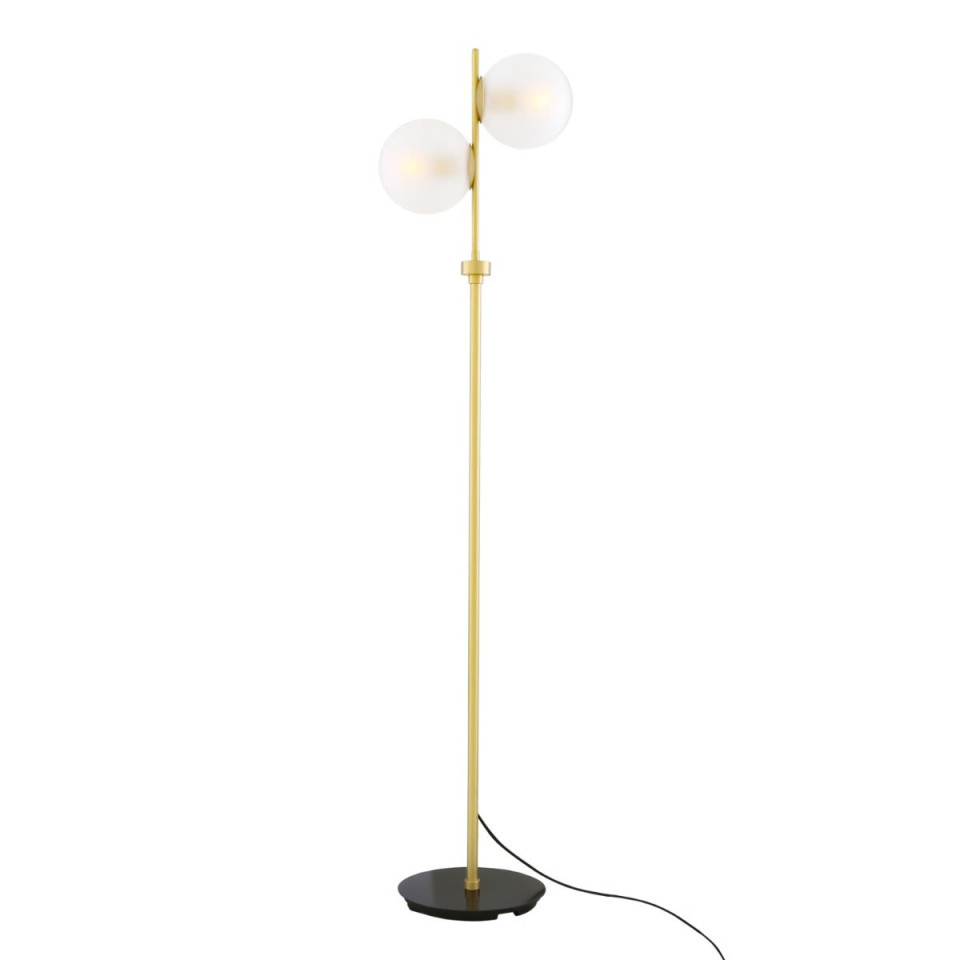 Madison golvlampa klar/frostad/rökt 154cm