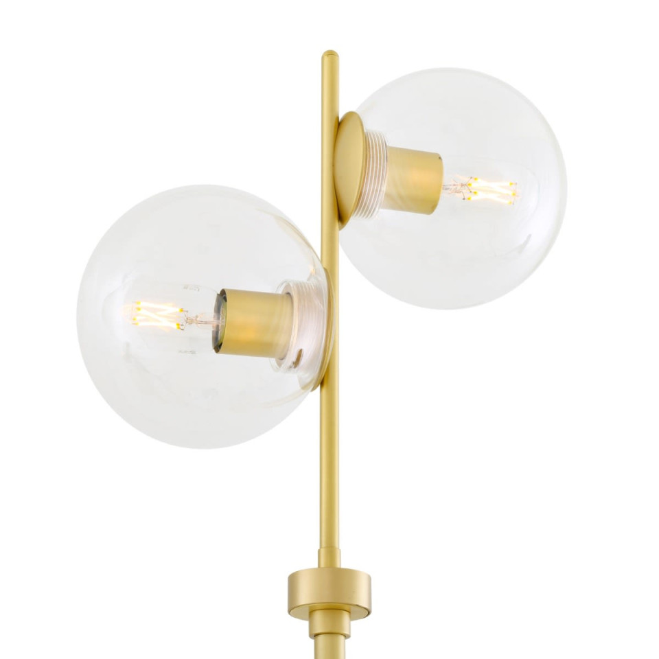 Madison golvlampa klar/frostad/rökt 154cm