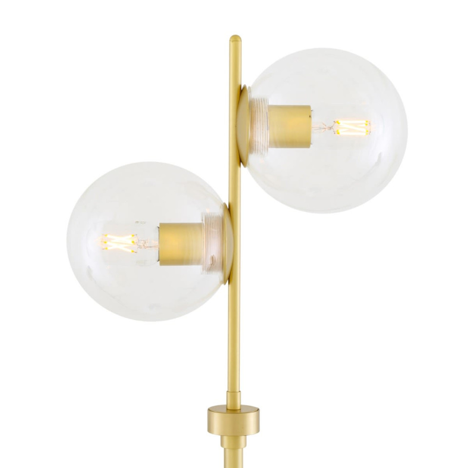 Madison golvlampa klar/frostad/rökt 154cm