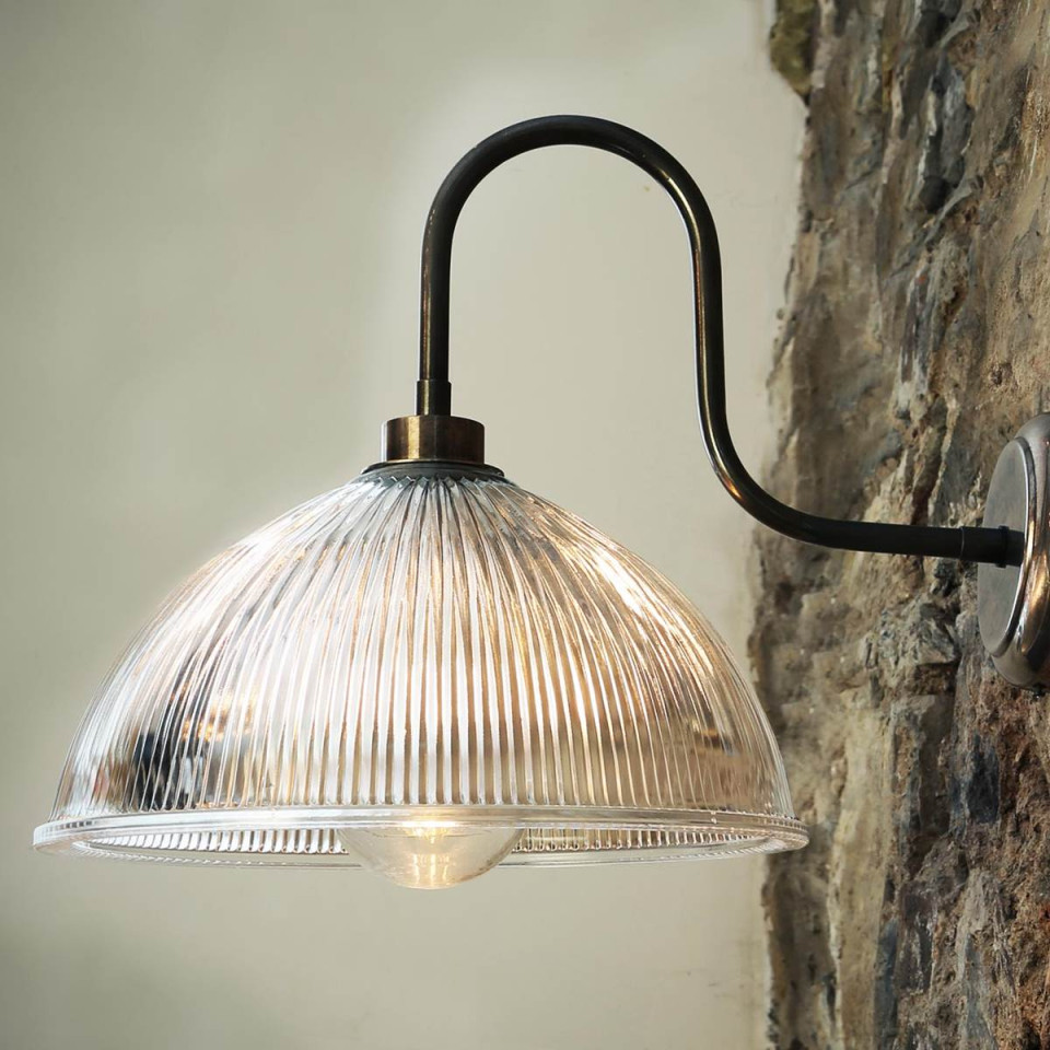 Maris Bathroom Wall Lamp Prismatic 39cm IP65