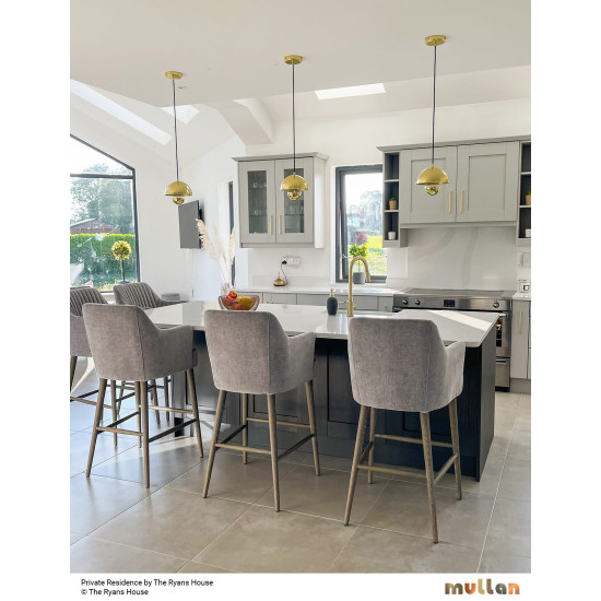 Maua taklampa mässing 20cm