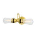 Michal Bathroom Wall Lamp Clear/Opal 18cm IP65