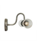 Michal Bathroom Wall Lamp Clear/Opal 18cm IP65