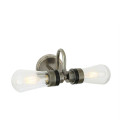 Michal Bathroom Wall Lamp Clear/Opal 18cm IP65