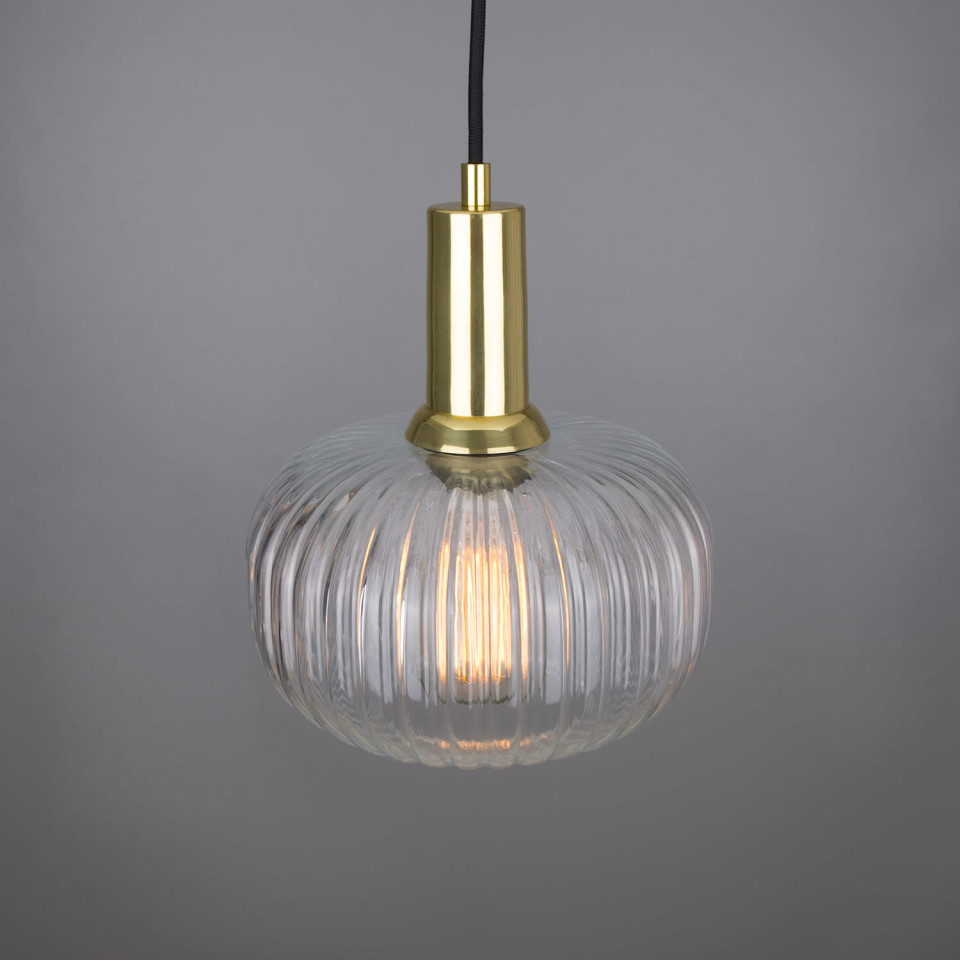 Nehir Ceiling Lamp Brass/Glass 20cm
