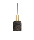 Osier Ceiling Lamp Ceramic Black Clay 11.5cm