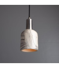 Osier Ceiling Lamp Ceramic Black/White 11.5cm