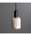 Osier Ceiling Lamp Ceramic Black/White 11.5cm
