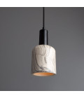 Osier Ceiling Lamp Ceramic Black/White 11.5cm