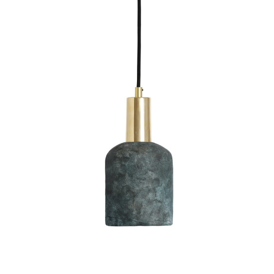 Osier Ceiling Lamp Ceramic Blue Earth 11.5cm