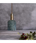 Osier Ceiling Lamp Ceramic Blue Earth 11.5cm