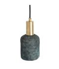 Osier Ceiling Lamp Ceramic Blue Earth 11.5cm