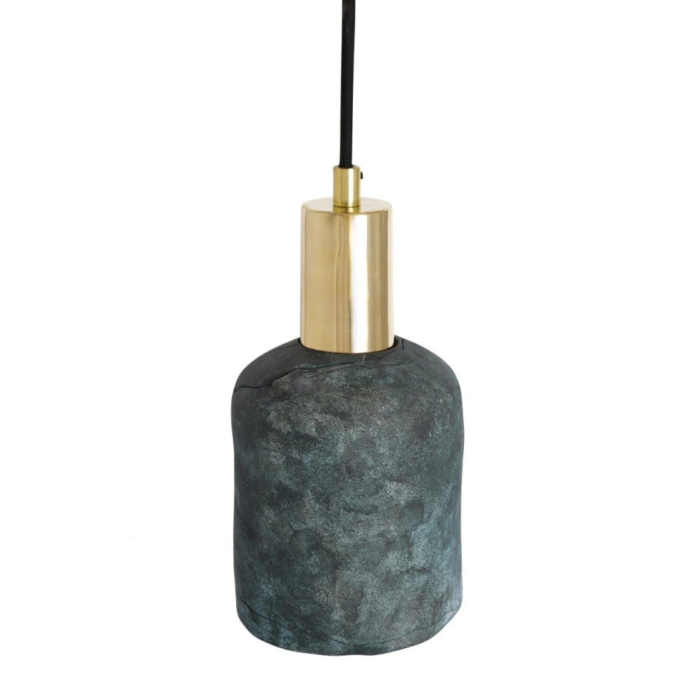 Osier Ceiling Lamp Ceramic Blue Earth 11.5cm