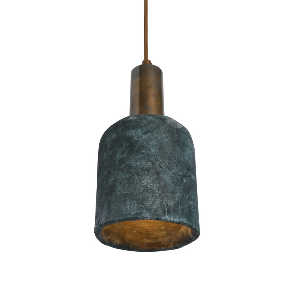 Osier Ceiling Lamp Ceramic Blue Earth 11.5cm