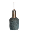 Osier Ceiling Lamp Ceramic Blue Earth 11.5cm