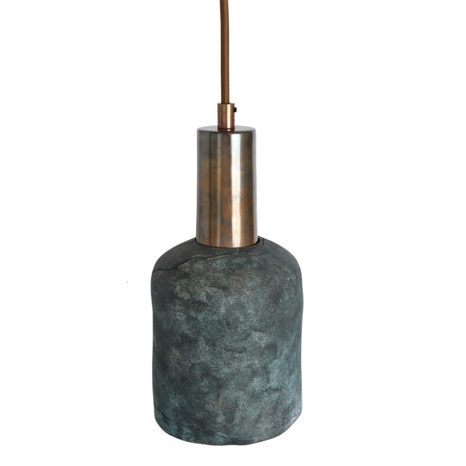 Osier Ceiling Lamp Ceramic Blue Earth 11.5cm