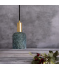 Osier Ceiling Lamp Ceramic Blue Earth 11.5cm