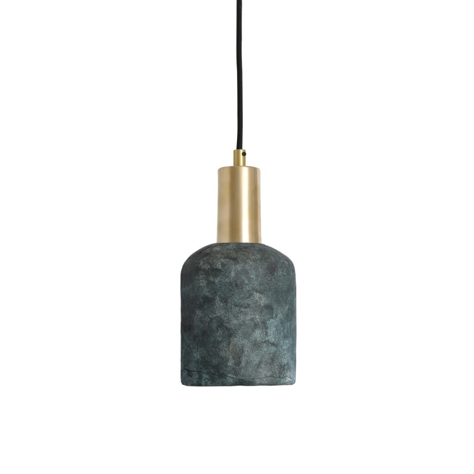 Osier Ceiling Lamp Ceramic Blue Earth 11.5cm